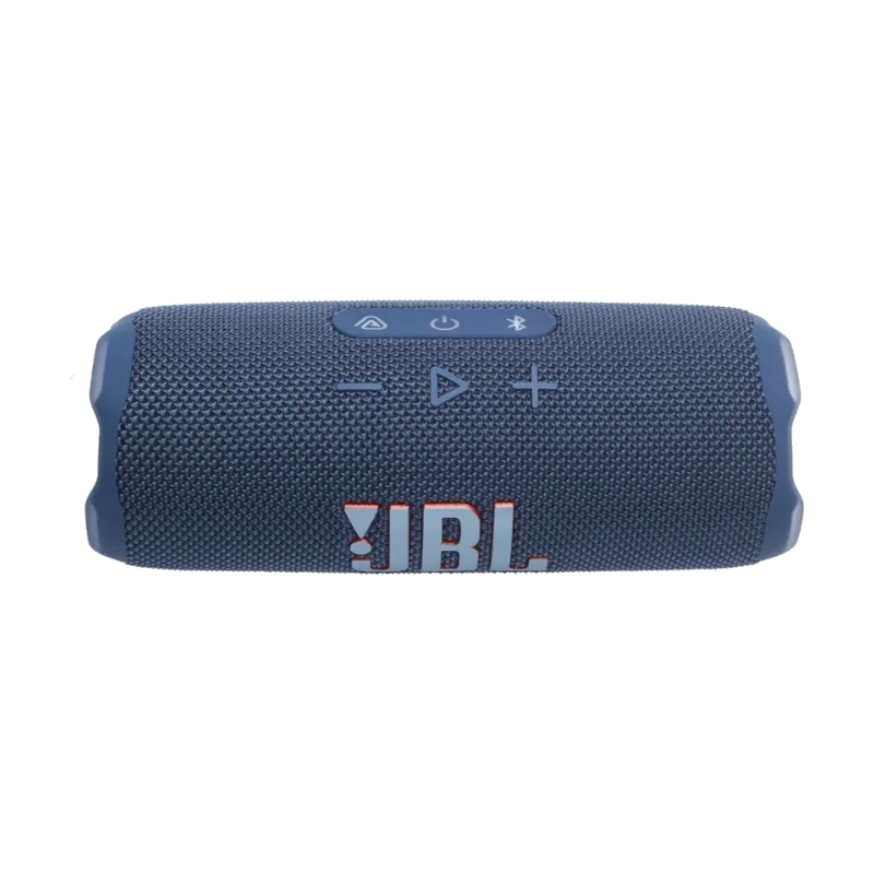 Altoparlante Bluetooth portatile JBL Flip 7 blu rivestito in tessuto