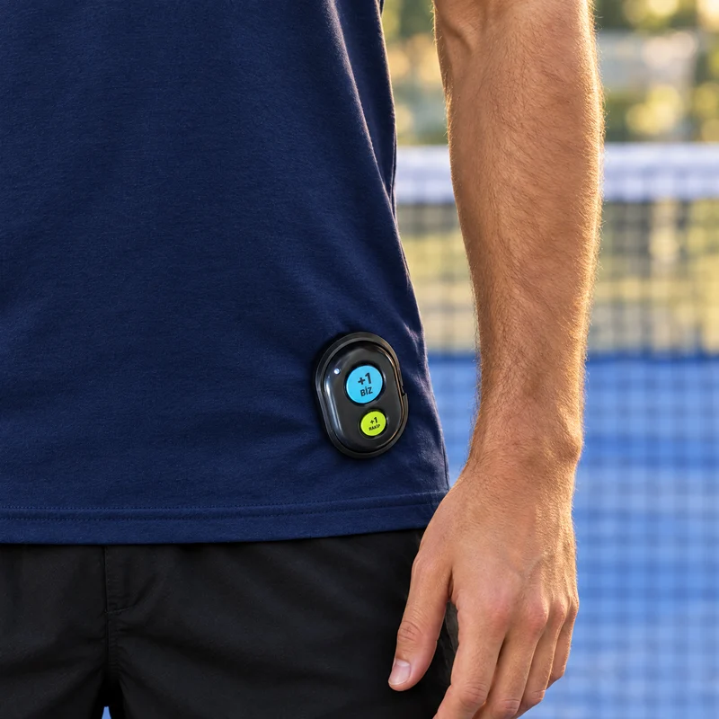 Telecomando Bluetooth magnetico Confezione singola: telecomando con tasti +1 Biz e +1 Rakip in un supporto magnetico nero